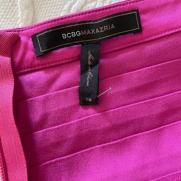 BCBG MaxAzria Begonia Pink Bandage Dress Size 8 - Picture 6 of 7